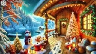 Winter Relaxation Piano Music | Cozy Cabin & Snowy Scenery for Stress Relief