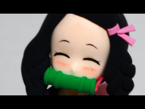 Cute Nezuko Who Liked Mitsuri - Demon Slayer Sculpting Anime Clay Figure