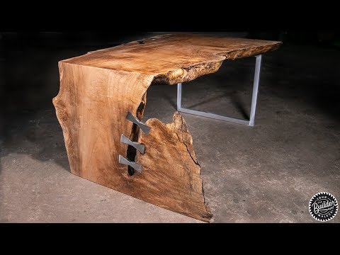 Live Edge Waterfall Coffee Table | Woodworking How-To