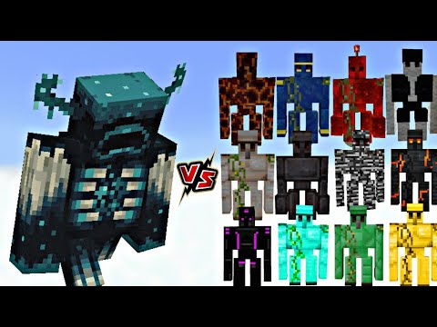 Minecraft GOLEM ARMY vs WARDEN ARMY - Epic Battle!