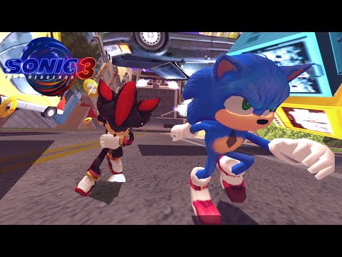 Movie Sonic VS Shadow in Sonic Adventure 2