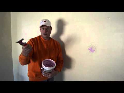 How to Cover holes in wall before painting