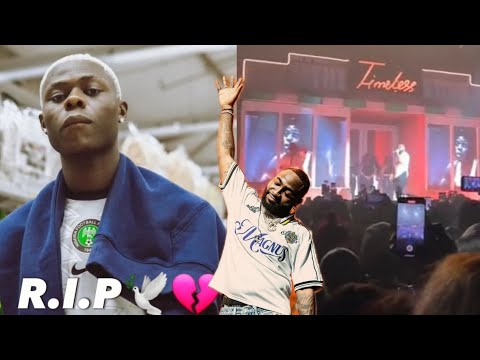 Moment Davido Stopped His Live Timeless Manchester Concert Performance To Pay Last Respect To Mohbad