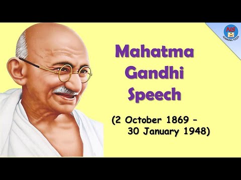 Mahatma Gandhi Speech | Speech on Gandhi Jayanti | Gandhi Jayanti Speech| 2nd October Gandhi Jayanti