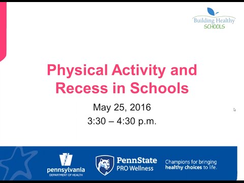 Physical Activity and Recess in Schools