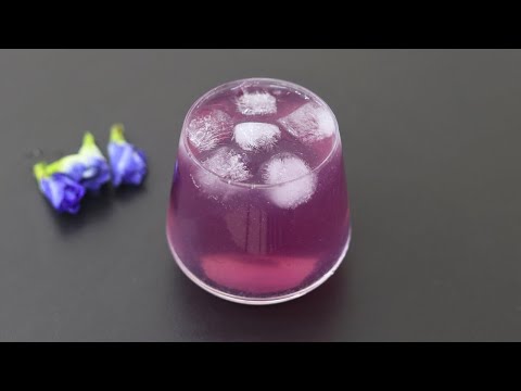 Blue Pea Flower Lemonade - Butterfly Flower Drink - Shanku Pushpam Lemonade | Skinny Recipes