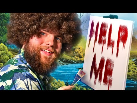 We Tried Painting With Bob Ross…