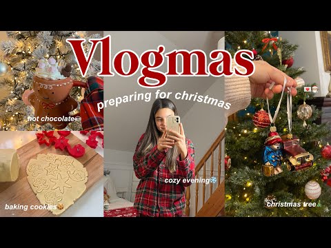 VLOGMAS 2024 / Christmas preparations: pieczenie ciastek & ubieranie choinki🎄🍪