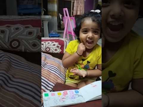 Merry had a little lamb by thanvi papa #nurseryrhymes #learning #cute #viral #trending #ytshorts