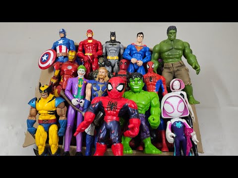 HULK VS SPIDERMAN VS IRONMAN VS CAPTAIN AMERICA VS THANOS VS VENOM SUPERHERO AVENGERS UNBOXING