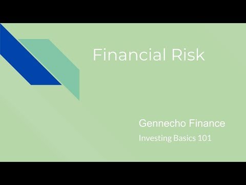 Financial Risk - Investing Basics 101 - Gennecho Finance