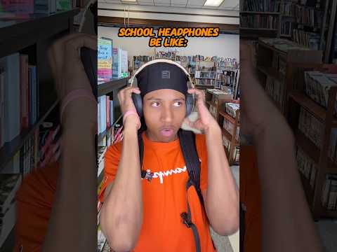 School Headphone’s Be Like😭 #fypシ゚ #funny #relatable #comedy #lipsync #trend #viral