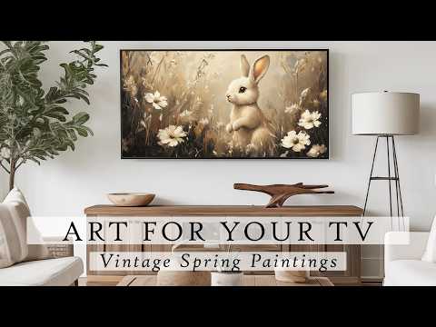 Vintage Spring Paintings Art For Your TV | Vintage Art Slideshow For Your TV | TV Art | 4K | 1.5Hrs