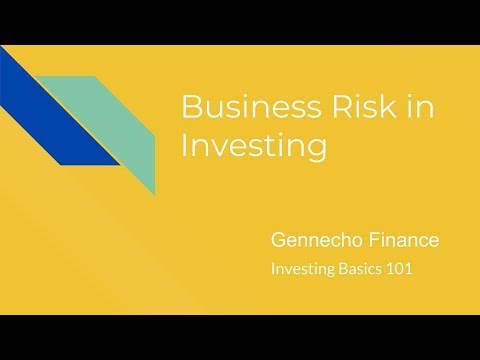 Business Risk Investing Basics 101 Gennecho Finance