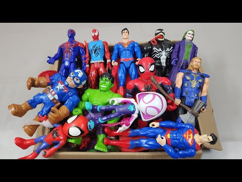 IRONMAN VS SPIDERMAN VS HULK VS CAPTAIN AMERICA VS THANOS VS VENOM SUPERHERO AVENGERS UNBOXING