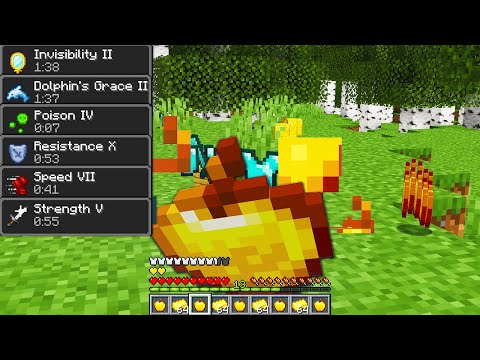 Minecraft UHC but eating gapples gives you RANDOM OP EFFECTS...?