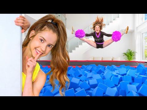 I Built a Gymnastics Gym and Hid it From My Friends!