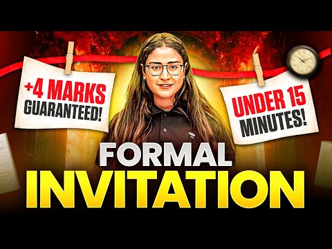 Master Formal Invitation Under 15 Minutes | Class 12th CBSE Boards preparation 🔥