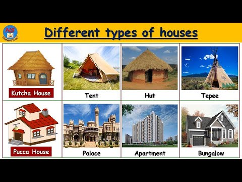 Types of houses | Kutcha house and Pucca house| Different types of houses | Types of houses for kids