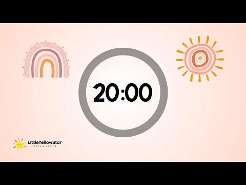 Boho Timer For Kids - 20 Minutes Countdown Timer For Kids With Lofi Music | Lofi Classroom Timer