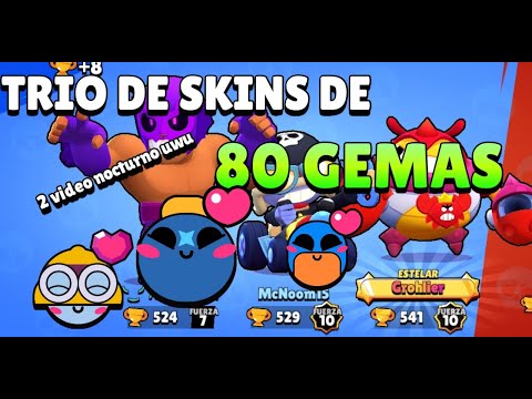 TRIO DE SKINS DE 80 GEMAS(2 video nocturno uwu)