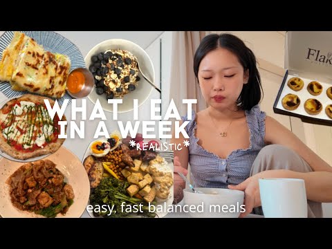 what i eat in a week 🍲 simple healthy high protein recipes + my favorite food spots in nyc & boston!