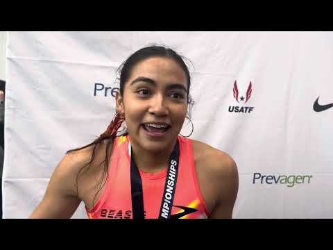 Valery Tobias REACTS after BREAKING 2:00 for 1st time at 2025 USATF Indoor Championships