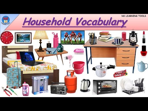 Household Vocabulary l 160 Household Items Name In English With Pictures | 160 Daily use items