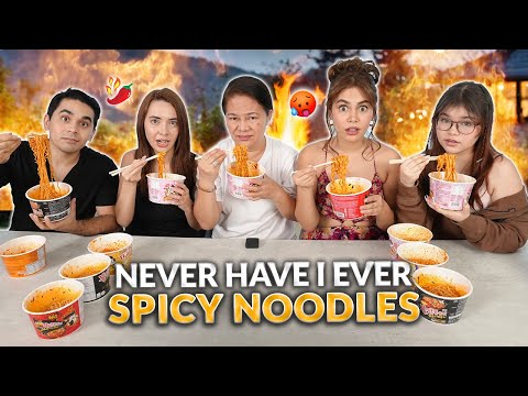 NEVER HAVE I EVER + SPICY NOODLES CHALLENGE! | IVANA ALAWI