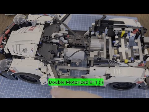 Make it alive - Easy way to make Double Motorized Lego 911 -- Porsche 911 RSR 42096 | Technic