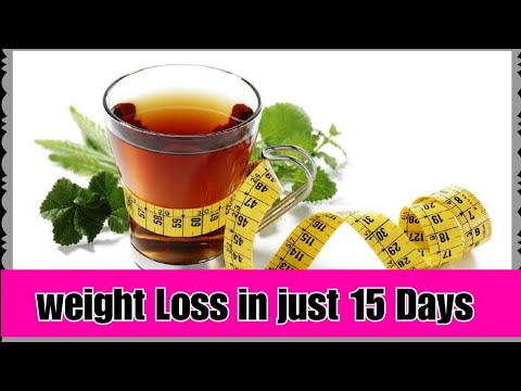 Weight loss in just 15 days / Burn fat tea || The lovely Girl Mano