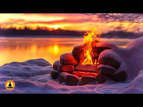 8 Hours, Relaxing Piano Fireplace Music, Peaceful Meditation Music, Instrumental Fireplace Ambience