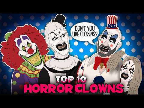 Top 10 Horror Clowns / The Evolution of Killer Clowns (ANIMATED)