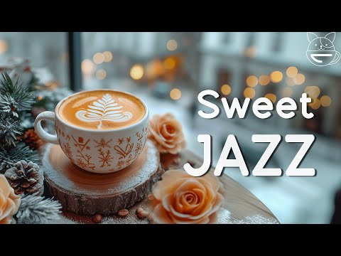 Sweet Winter Jazz at Snowy Day Coffee Shop ☕ Positive Bossa Nova Piano for Great Moods