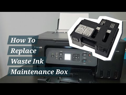 How To Replace Canon MC-G04 Maintenance Cartridge on G3270 Printer