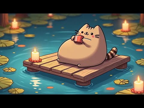 Pusheen Peaceful Morning 🌅 Soft Jazz / Study / Focus / Chill Vibes