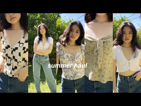 🌞 summer clothing haul (& other stories, H&M, Bershka, Urban outfitters)