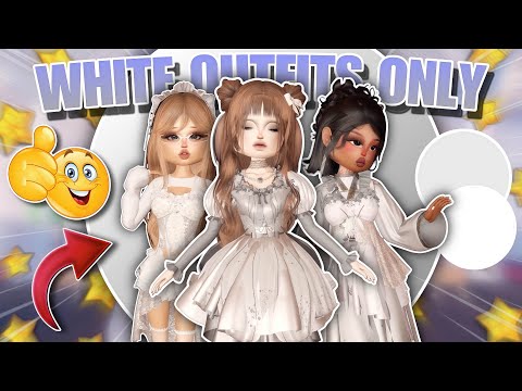 ONLY Wearing *WHITE* In Dress To Impress NO MATTER The Theme!! (Roblox)