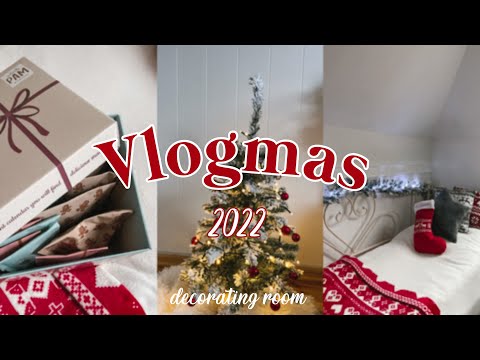 VLOGMAS 2022 / dekoruję pokój🎄