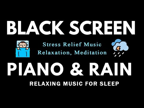 FALL INTO SLEEP INSTANTLY - Black Screen Music for Stress Relief, Relaxing Music, Deep Sleep Music