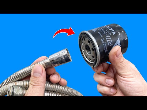 Just Insert The Shower Hose Into The Oil Filter And A Miracle Will Happen! Great Idea