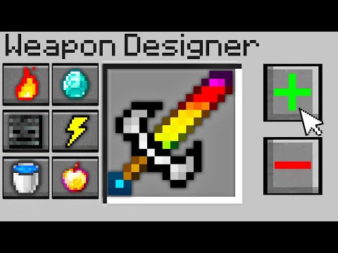 Minecraft Bedwars but you can design your own weapons...