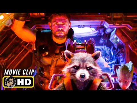 AVENGERS: INFINITY WAR Clip - "Thor & Rocket" (2018) Marvel