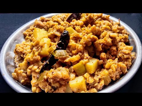 Banana Stem Kootu || Kadali Manja Food || Kootu Variations.