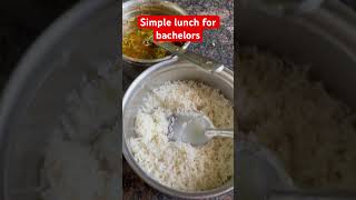 Lunch for bachelors#lunchmenu #simplerecipe #easyrecipe #bachelor