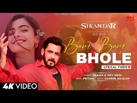 Bam Bam Bhole Shambhu (LYRICS) Sikandar | Shaan, Dev Nagi | Pritam | Salman Khan, Rashmika Mandanna