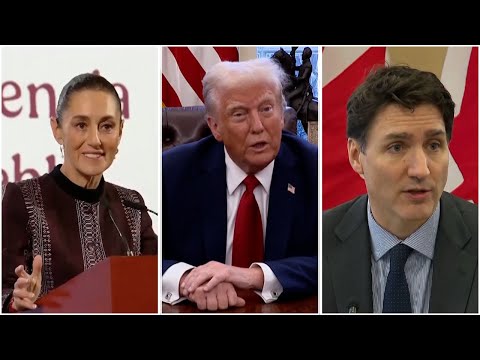 Donald Trump's tariffs: Reaction from Canada's Justin Trudeau and Mexico's Claudia Sheinbaum