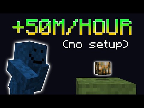 No WAY This Makes 50 MILLION an HOUR with NO SETUP... | Hypixel Skyblock