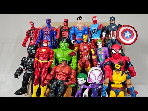 THANOS VS SPIDERMAN VS CAPTAIN AMERICA VS IRONMAN VS VENOM VS SUPERMAN SUPERHERO AVENGES UNBOXING