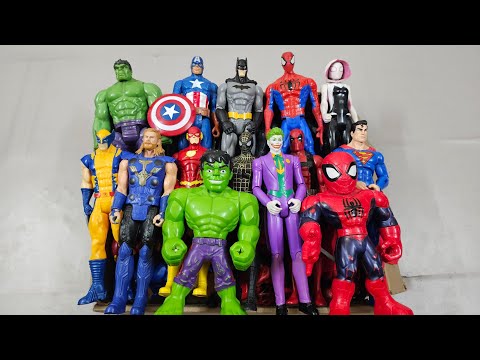 HULK VS IRONMAN VS SPIDERMAN VS CAPTAIN AMERICA VS THANOS VS VENOM SUPERHERO AVENGERS UNBOXING